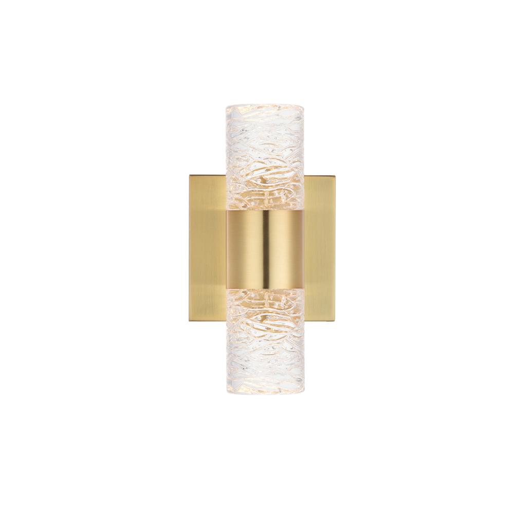 Vega 2 light Gold LED Wall Sconce. Picture 7