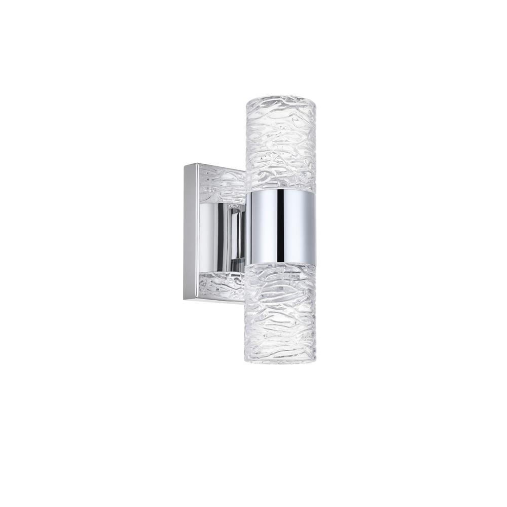 Vega 2 light Chrome LED Wall Sconce. Picture 4