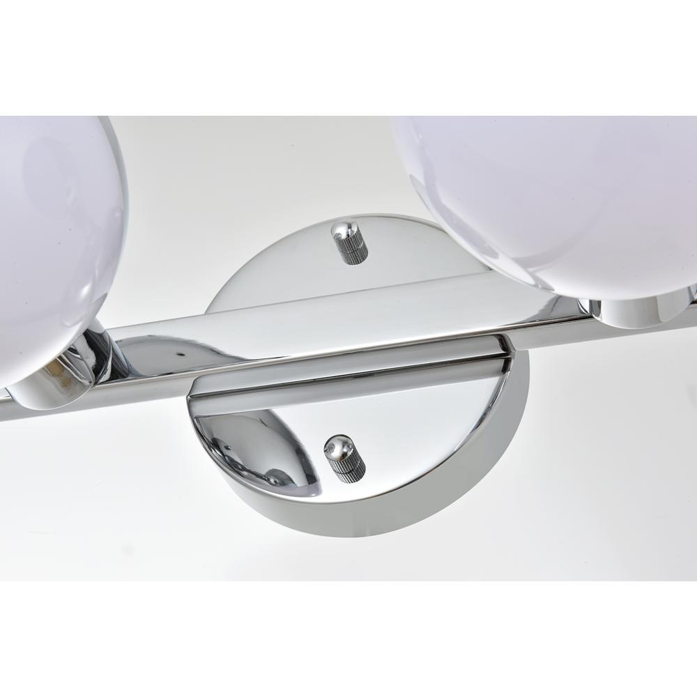 Majesty 2 light Chrome and frosted white Bath Sconce. Picture 4