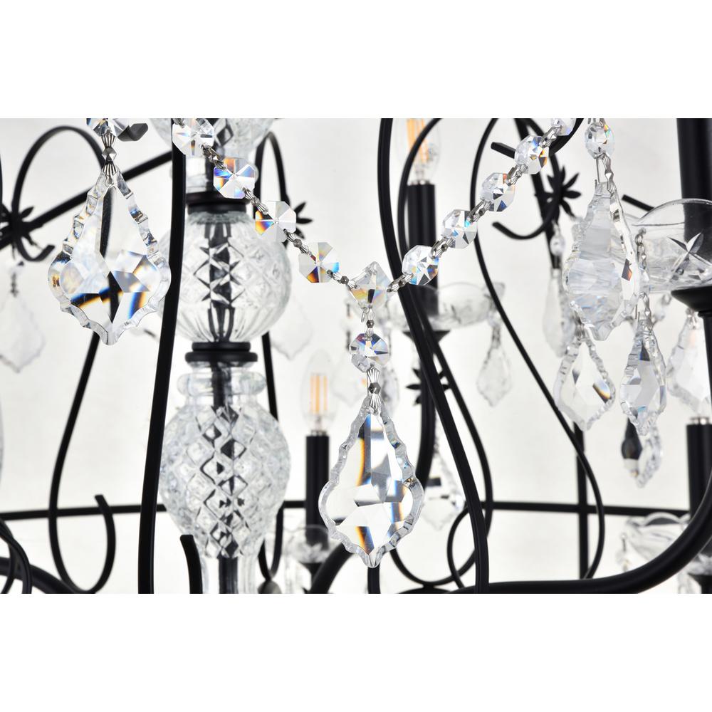 Cordelia 12 Light black Crystal Pendant. Picture 5