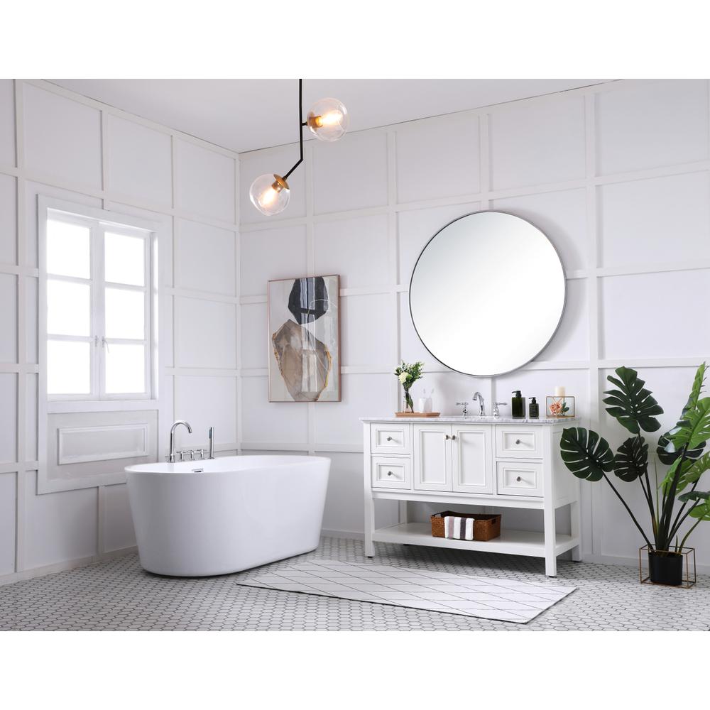 48 in. Single bathroom vanity set in White. Picture 9