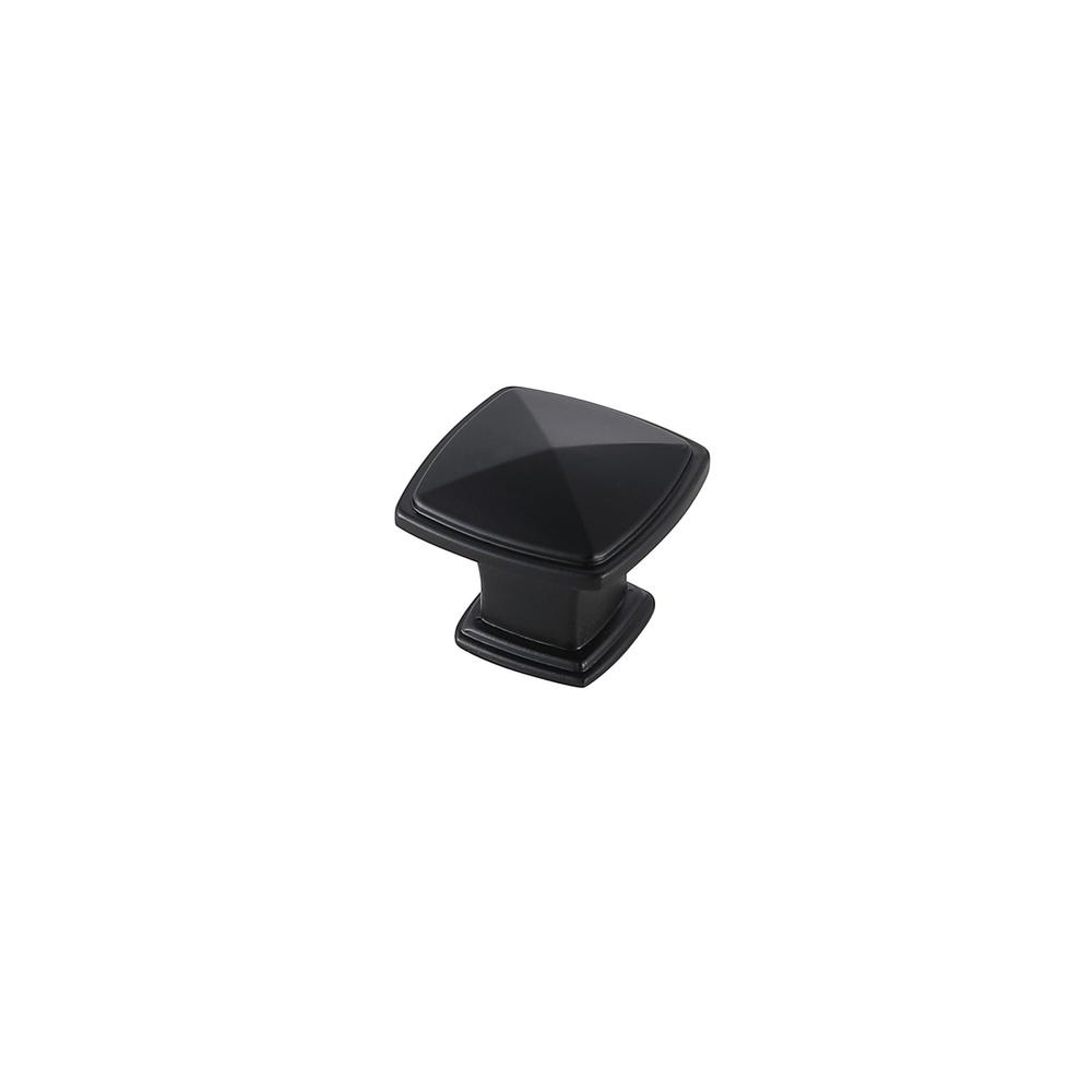 Marcel 1.2" Matte Black Square Knob Multipack (Set of 10). Picture 3