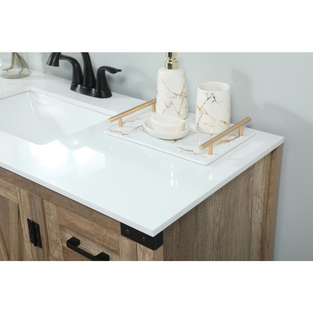 48 inch Single bathroom vanity in natural oak. Picture 5