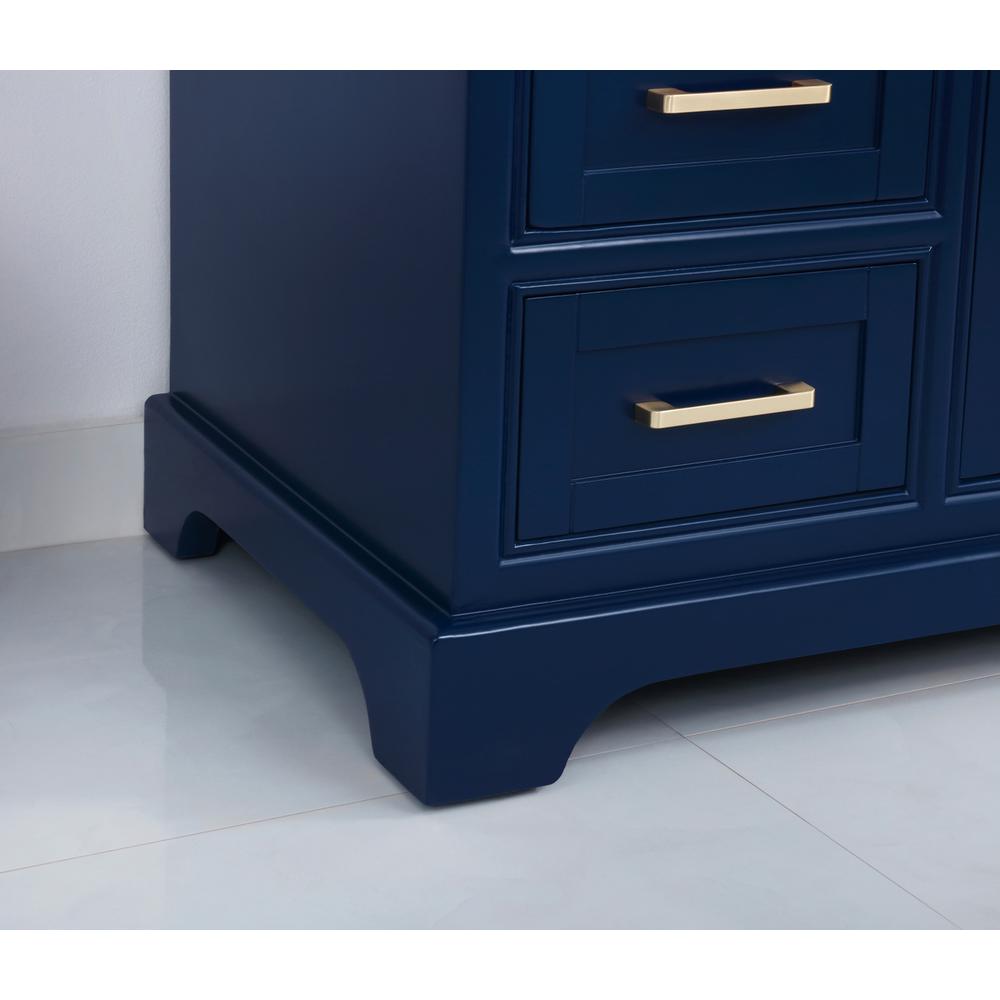 48 inch Single bathroom vanity in Blue. Picture 6