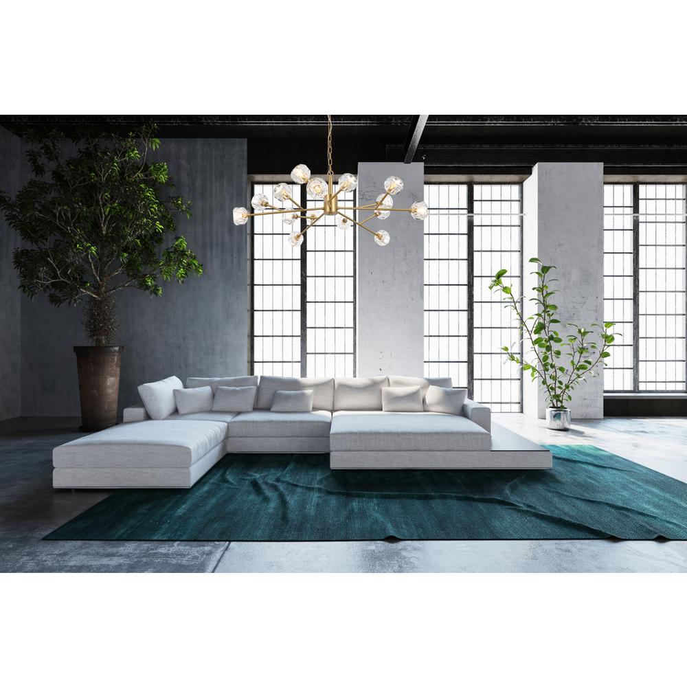 Graham 15 Light Pendant in Gold. Picture 8