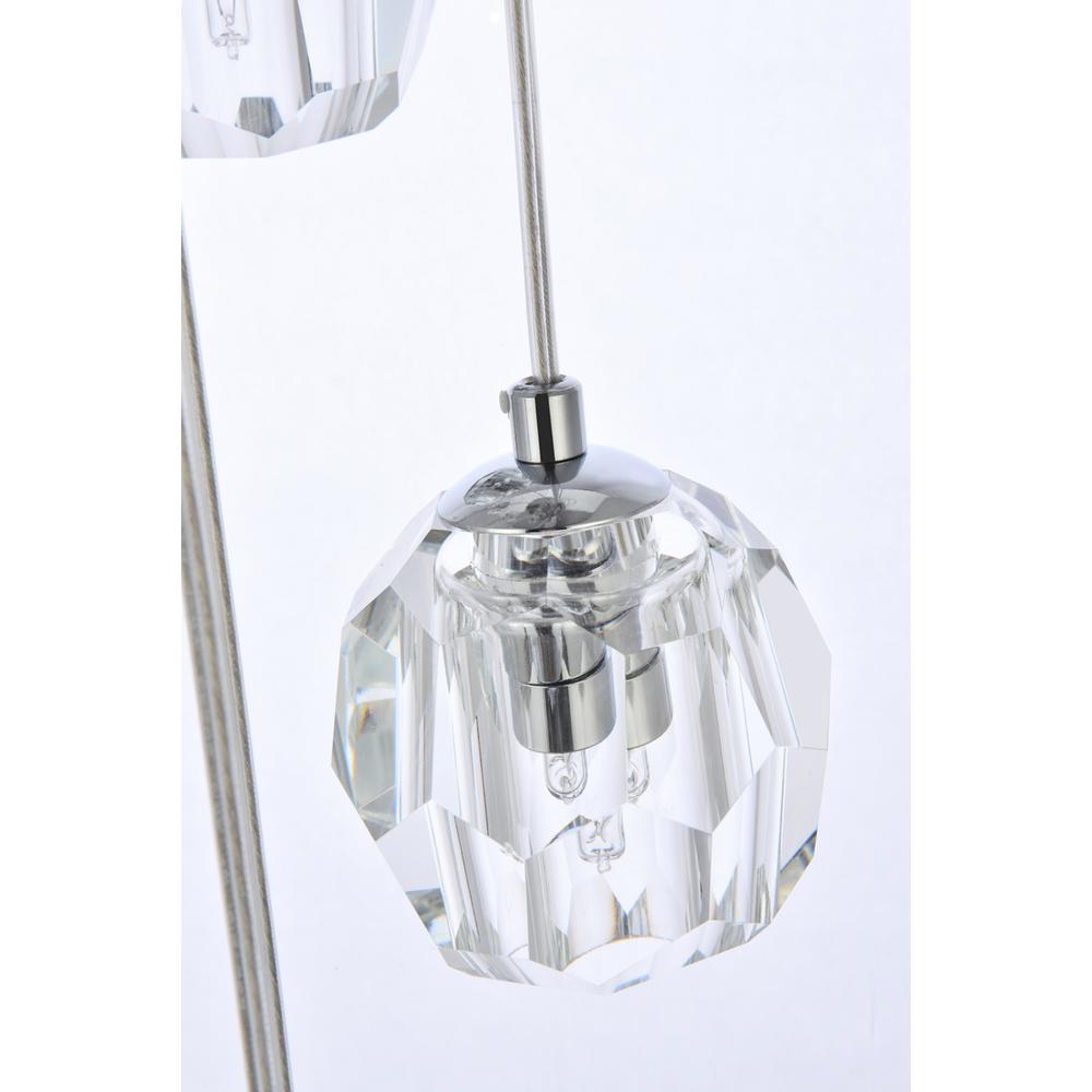 Eren 10 lights Chrome pendant. Picture 4