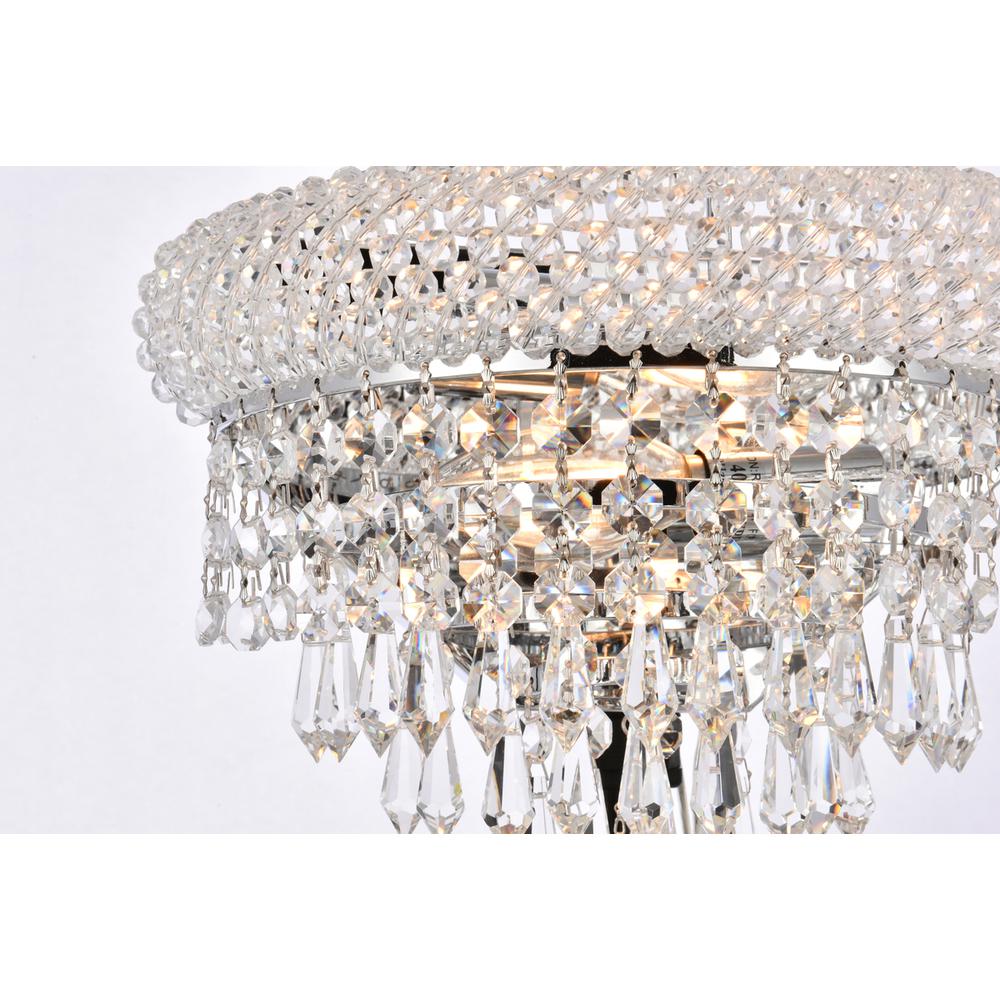 Primo 2 light Chrome Wall Sconce Clear Royal Cut Crystal. Picture 3
