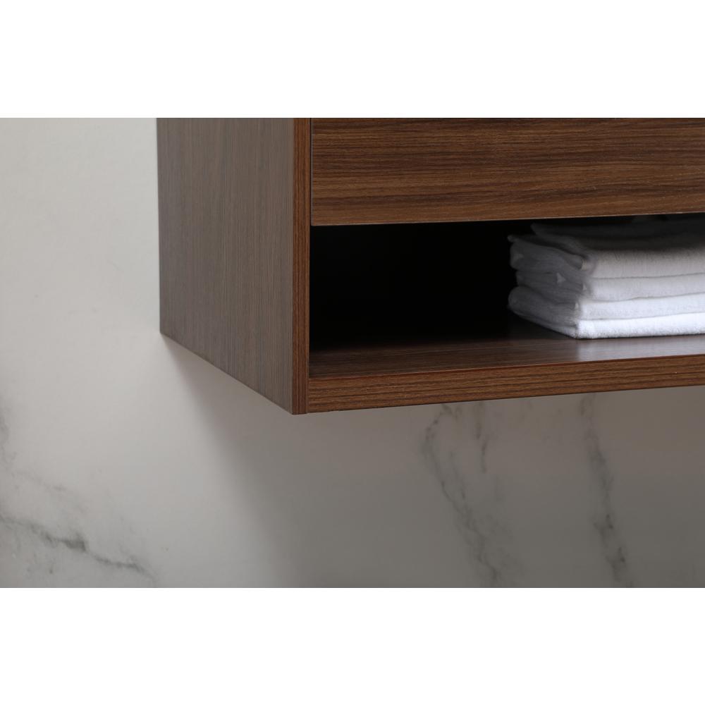 48 inch Single bathroom vanity in walnut. Picture 6