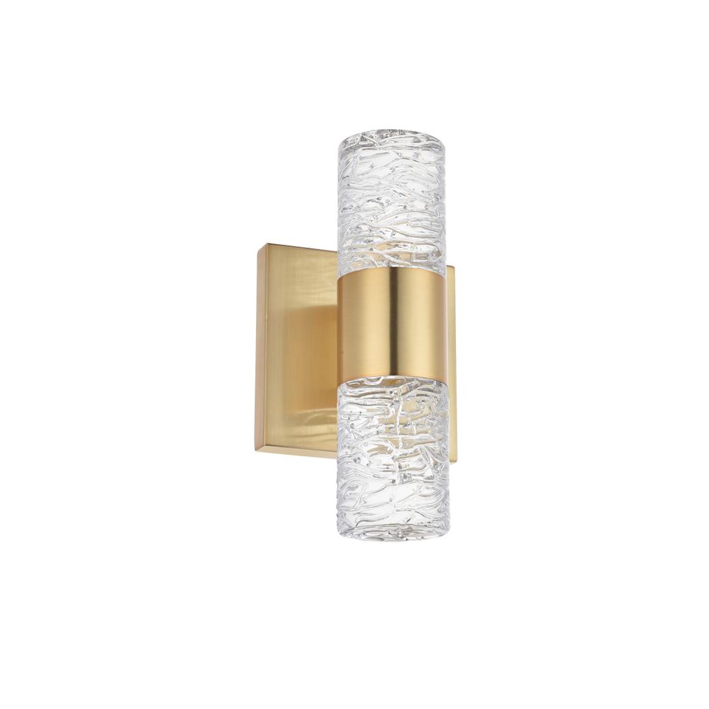 Vega 2 light Gold LED Wall Sconce. Picture 6