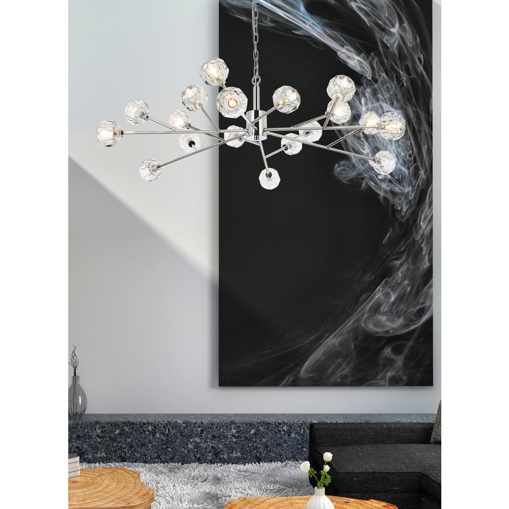 Graham 18 Light Pendant in Chrome. Picture 7