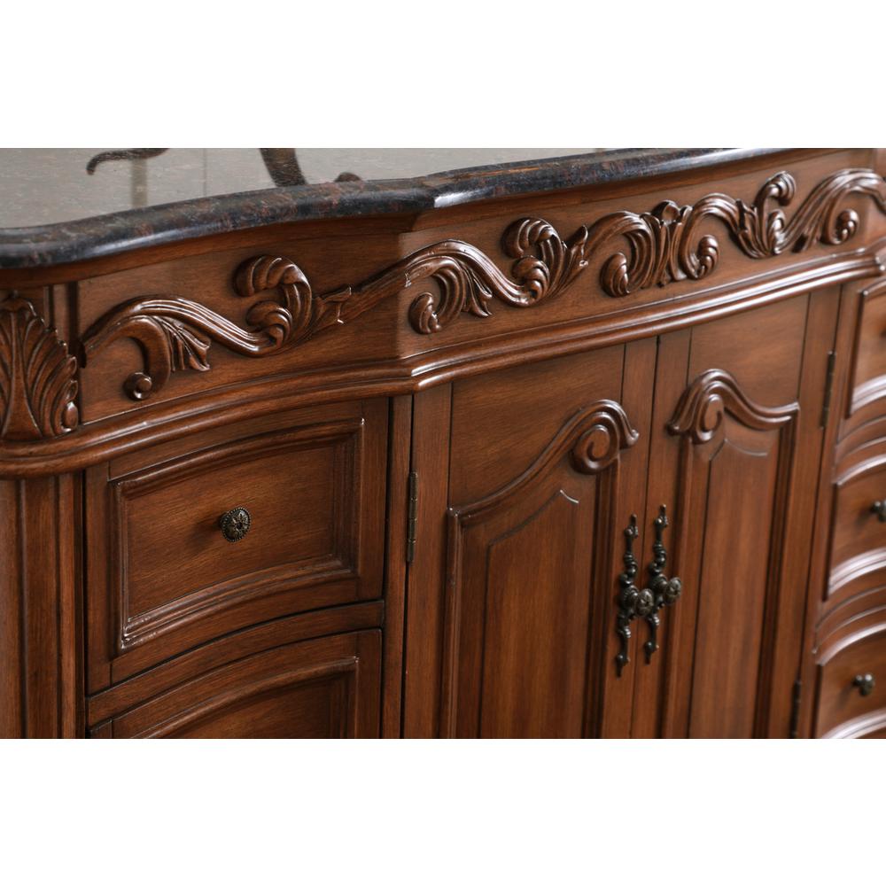 48 in. Single Bathroom Vanity set in teak. Picture 13