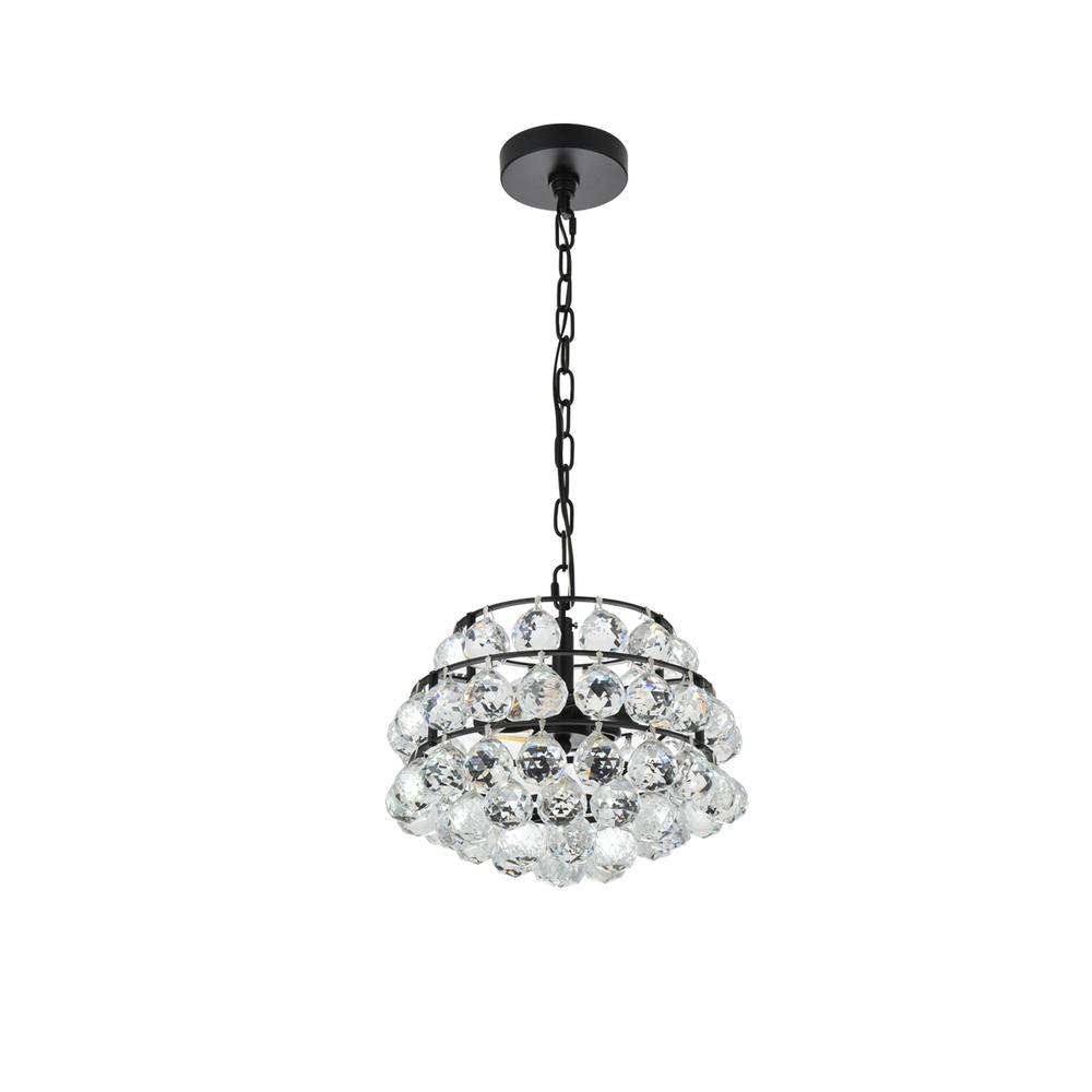 Savannah 12 inch pendant in black. Picture 6