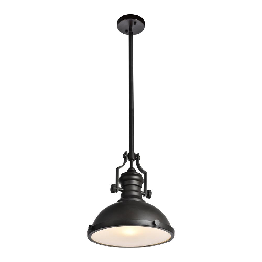 Eamon Collection Pendant D13 H13.3 Lt:1 Oil rubbed bronze Finish. Picture 2