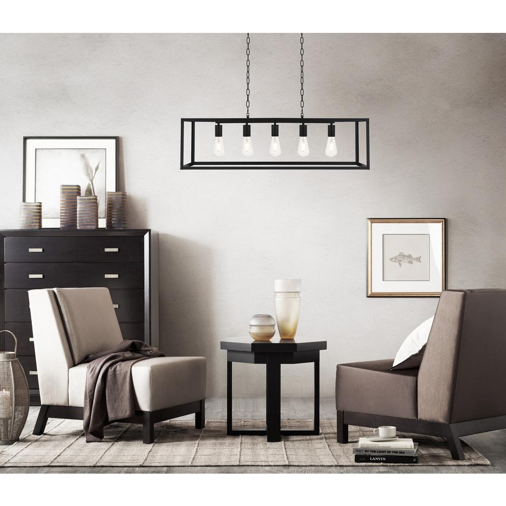 Resolute 5 light black Pendant. Picture 10