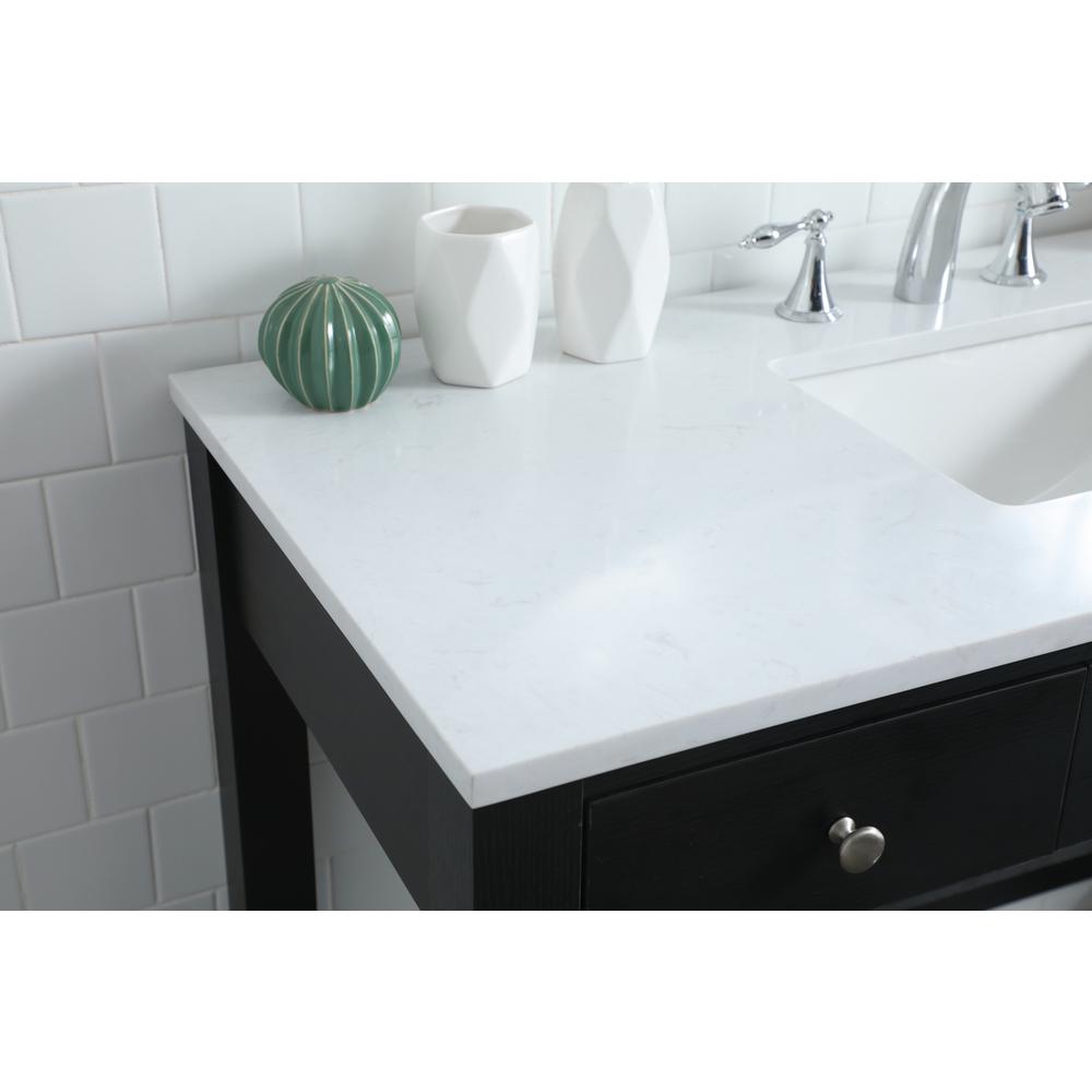 48 Inch ADA Compliant Bathroom Vanity In Black. Picture 5