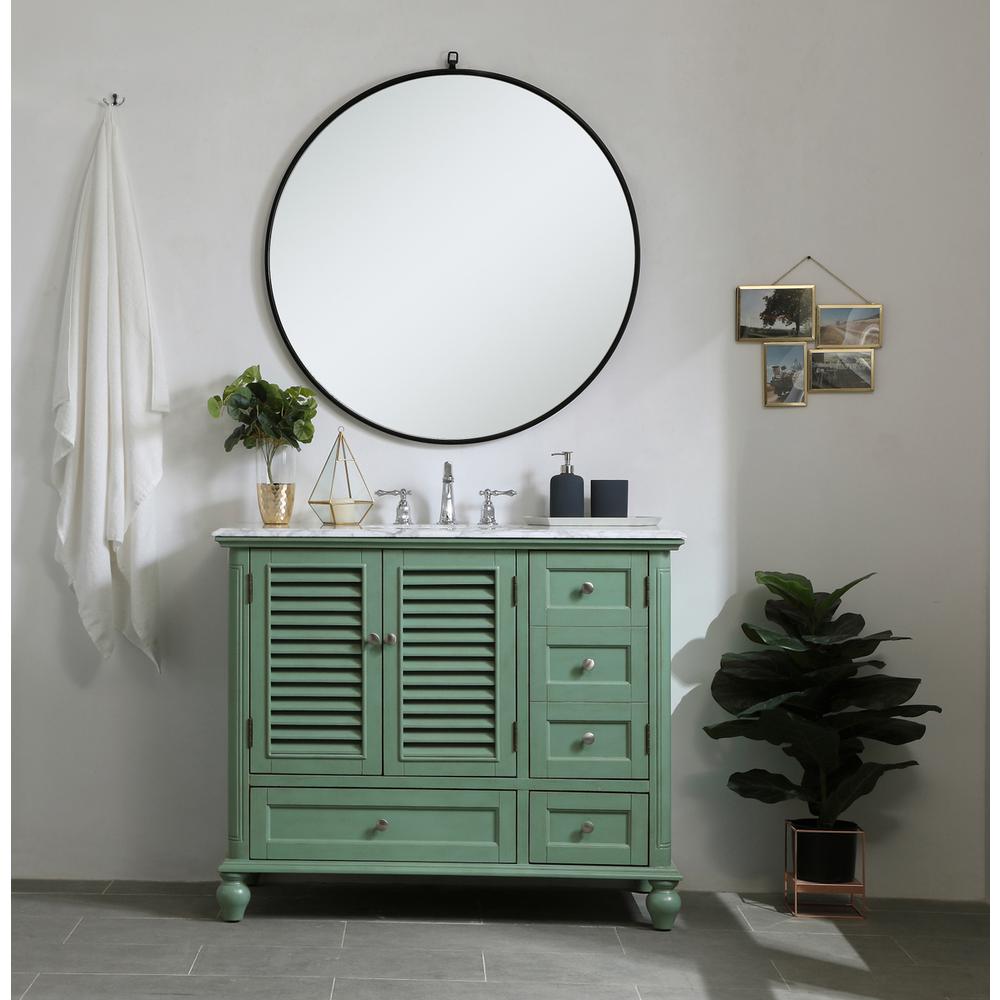 42 inch Single Bathroom Vanity in Vintage Mint. Picture 6