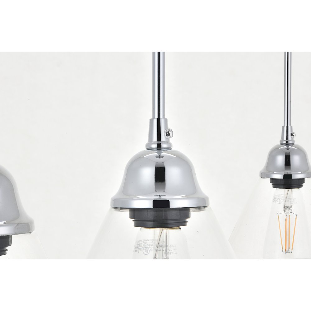Histoire 5 Light Chrome Pendant. Picture 10