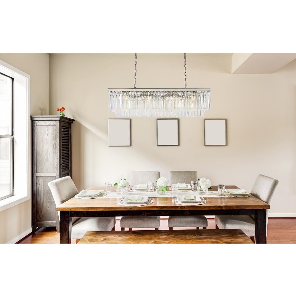 Sydney 12 light polished nickel Chandelier Clear Royal Cut Crystal. Picture 7
