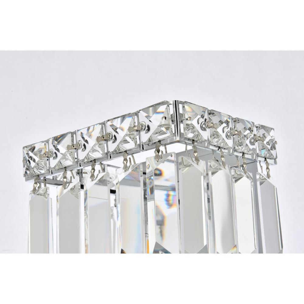 Maxime 2 Light Chrome Wall Sconce Clear Royal Cut Crystal. Picture 4