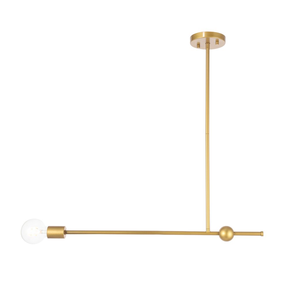 Brees 1 Light Brass Pendant. Picture 1