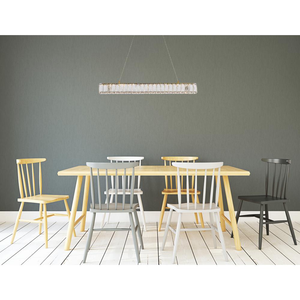 Monroe 31 inch LED linear pendant in gold. Picture 7