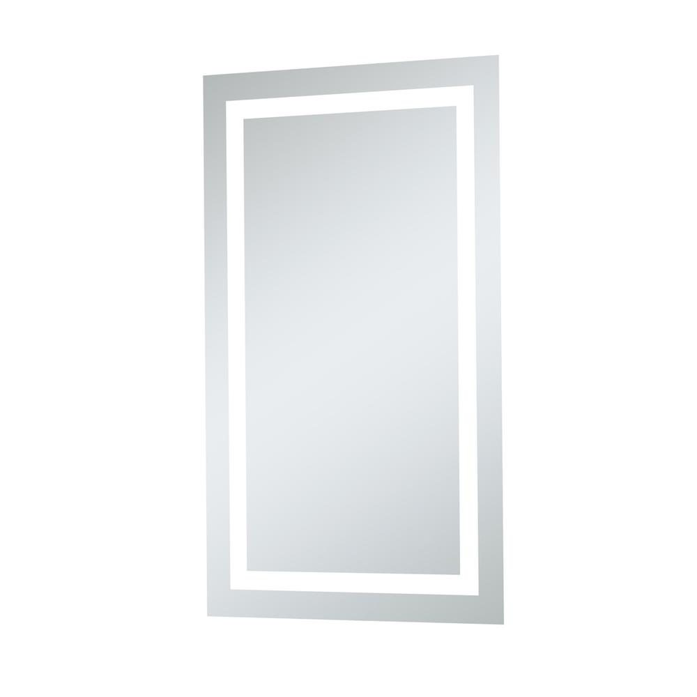 LED Hardwired Mirror Rectangle W24H40 Dimmable 5000K. Picture 4