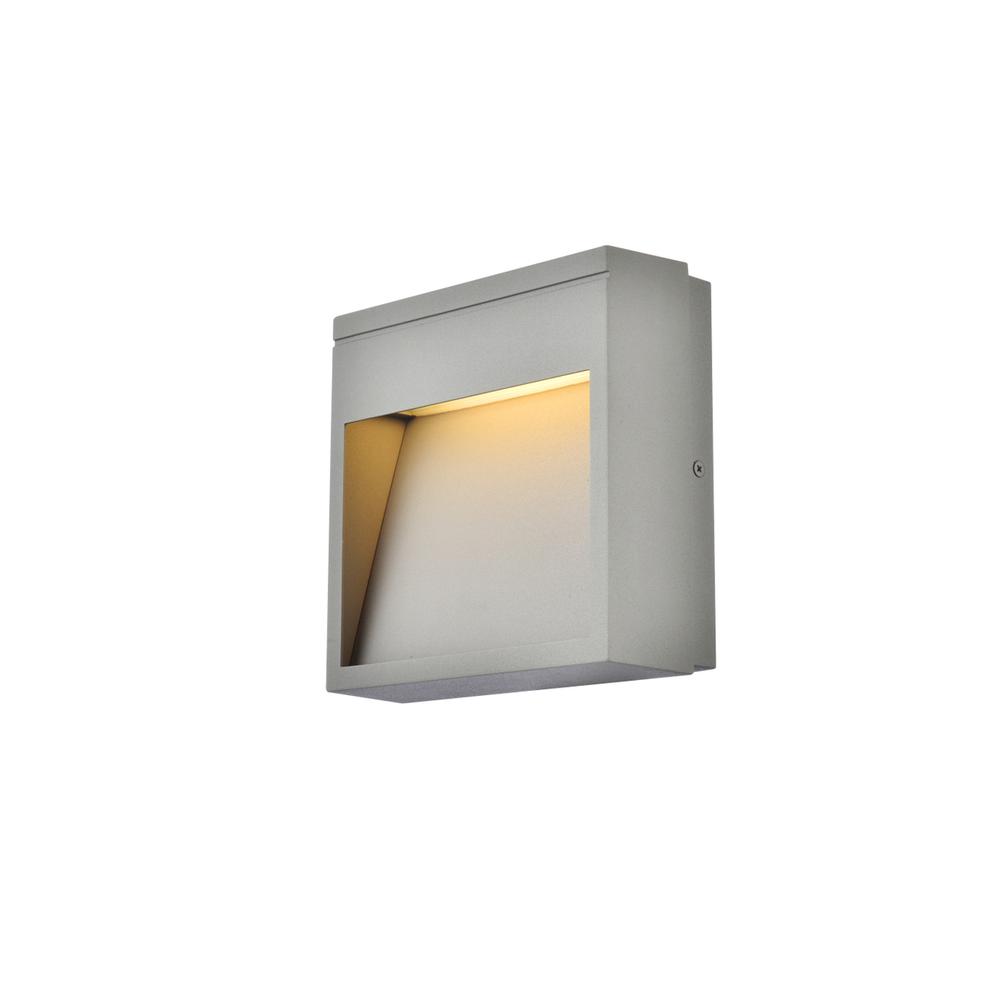 Raine Integrated LED wall sconce  in silver. Picture 6