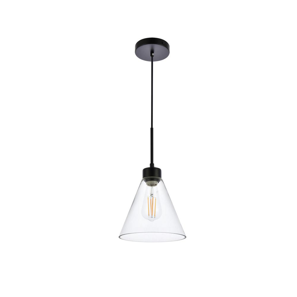 Mera 1 light black pendant. Picture 6
