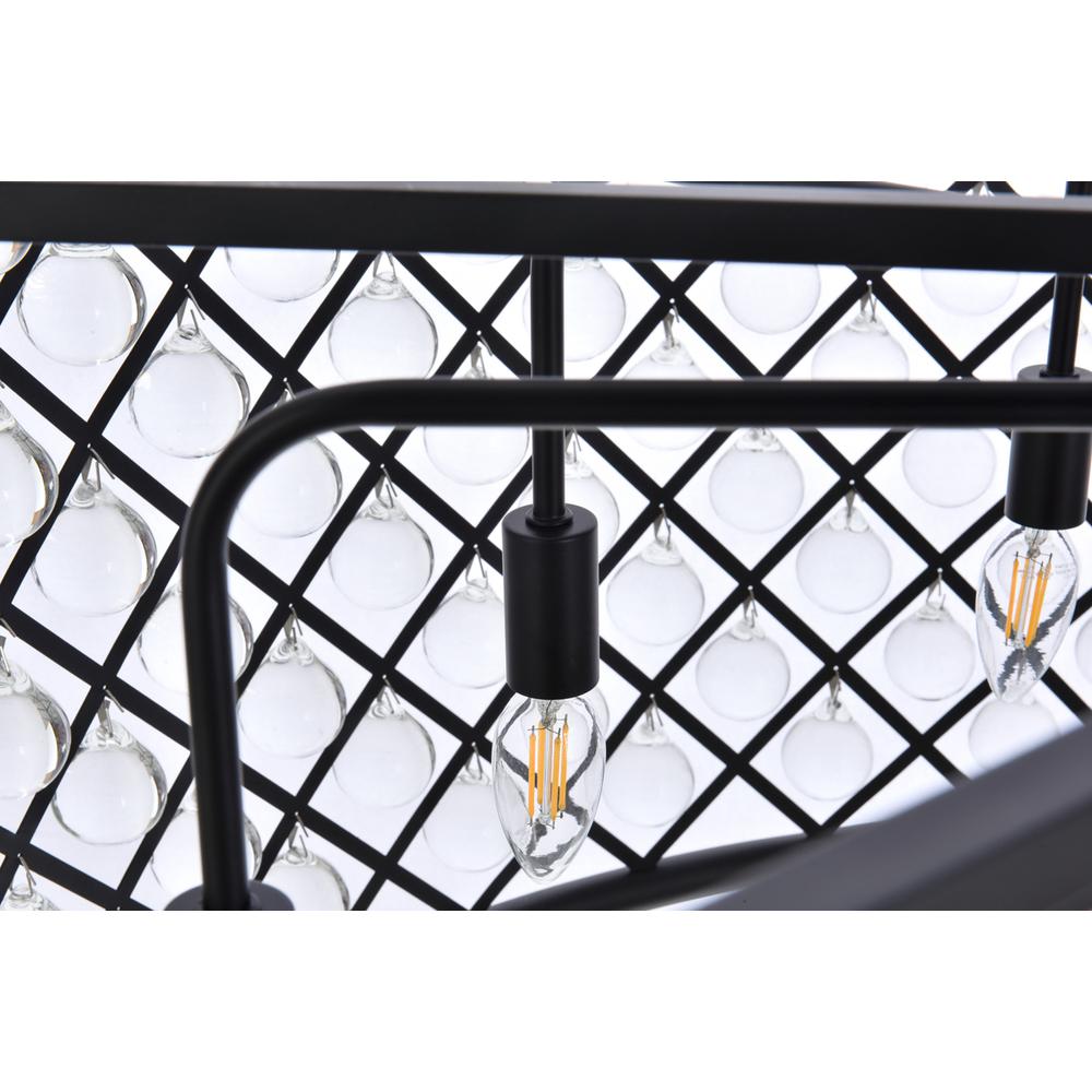 Madison 10 light Matte Black Chandelier Clear Royal Cut Crystal. Picture 4