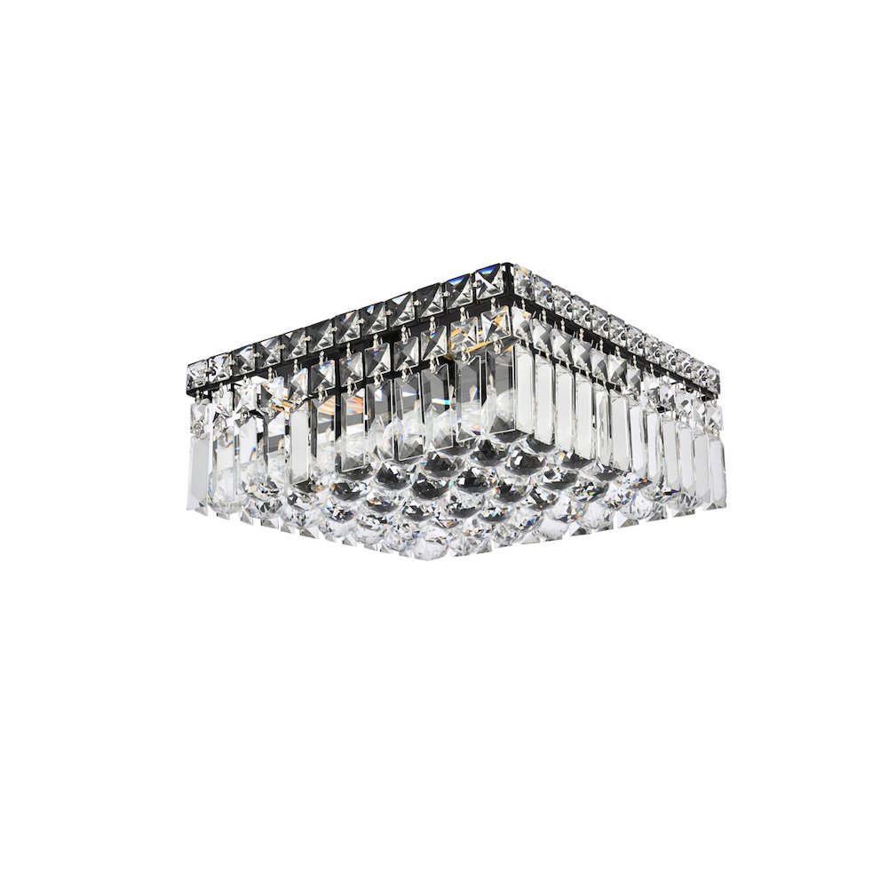 Maxime 14 Inch Black Flush Mount. Picture 3