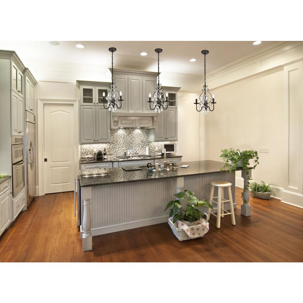 BLAISE Collection Pendant D15 H20 Lt:3 Oil rubbed bronze Finish. Picture 7