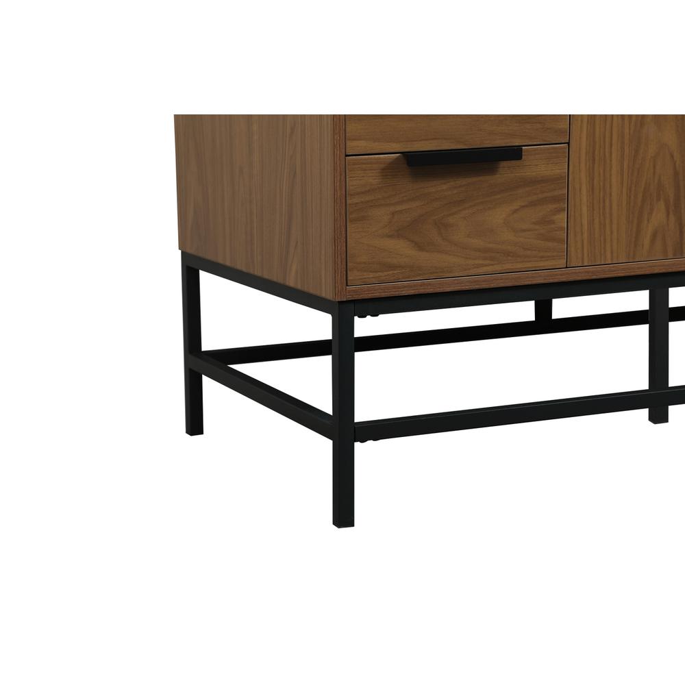 48 inch Single bathroom vanity in walnut brown. Picture 13