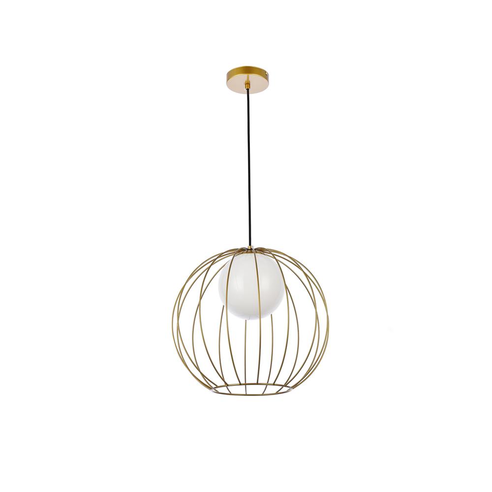 Wetzel 1 light brass pendant. Picture 6