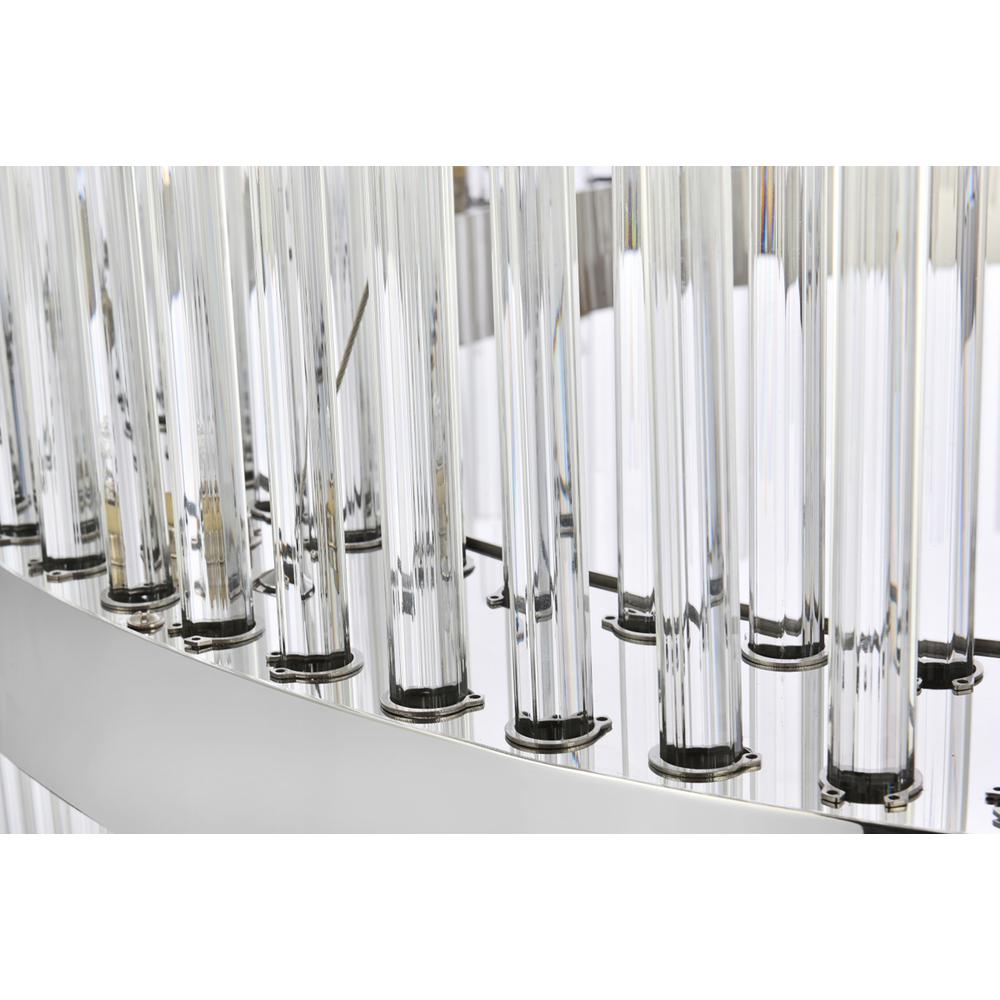 Dallas 36 inch round crystal pendant in chrome. Picture 5