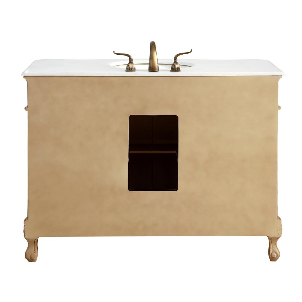 48 inch Single Bathroom vanity in Antique Beige. Picture 5