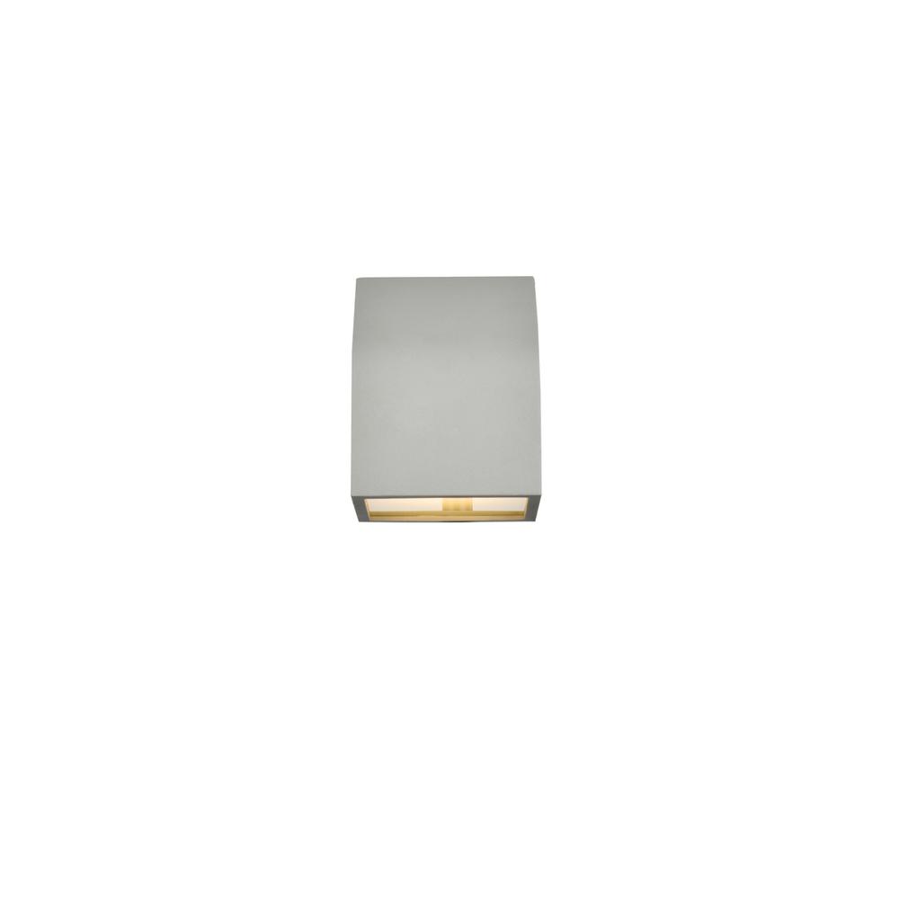 Raine Integrated LED wall sconce in silver. Picture 1
