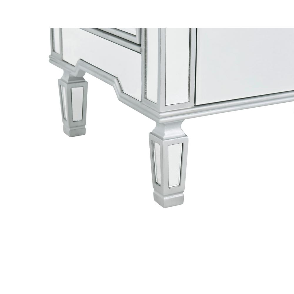 Lingerie Chest 7 drawers 20in. W x 15in. D x 48in. H in antique silver paint. Picture 8
