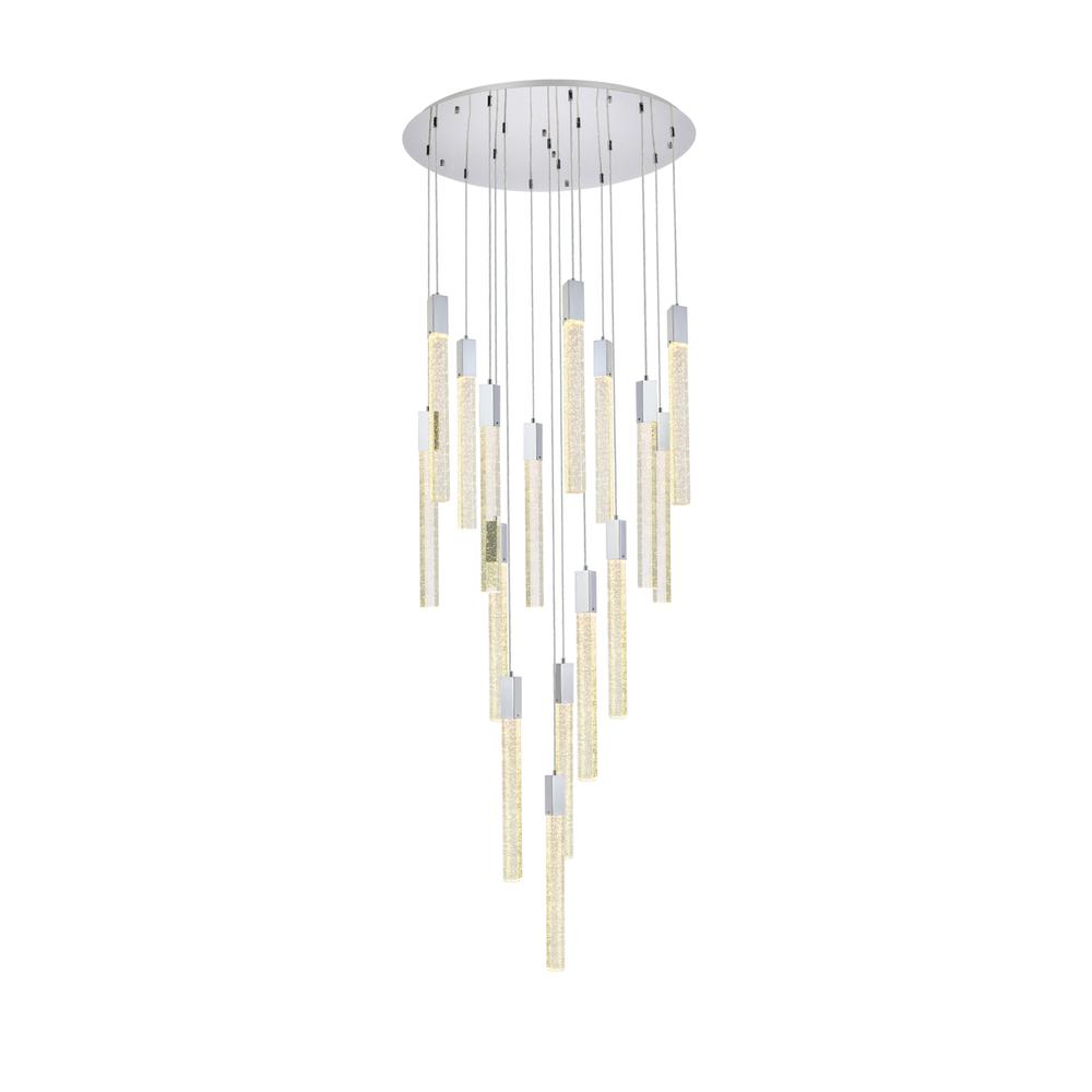 Weston 16 lights pendant in chrome. Picture 1