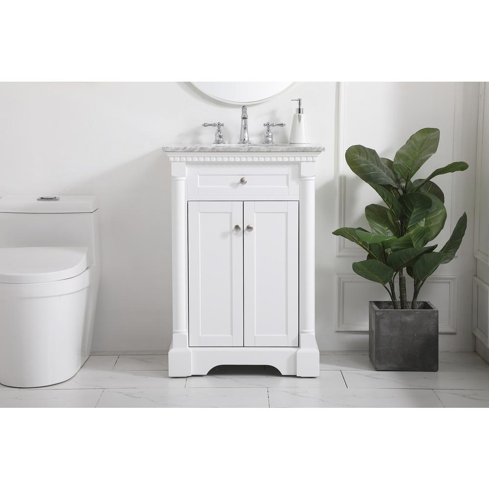 24 inch Single bathroom vanity in  White. Picture 14