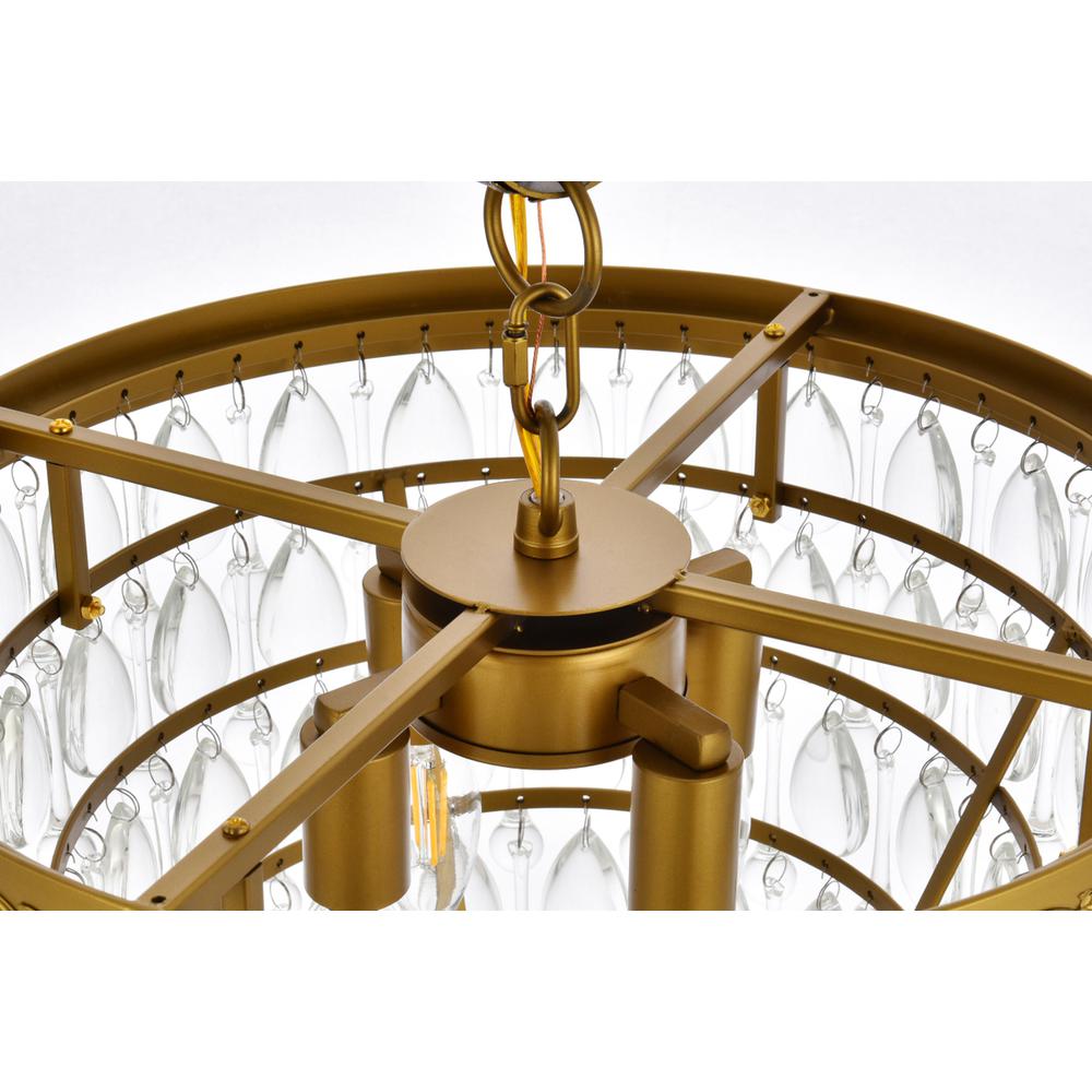 Nordic 4 lights brass pendant. Picture 4