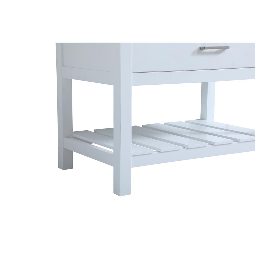 36 inch Single bathroom vanity in white with backsplash. Picture 13