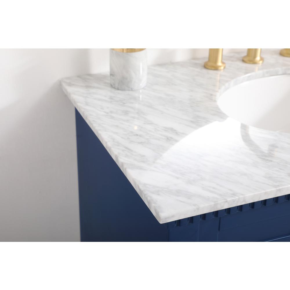 36 inch Single bathroom vanity in  Blue. Picture 5