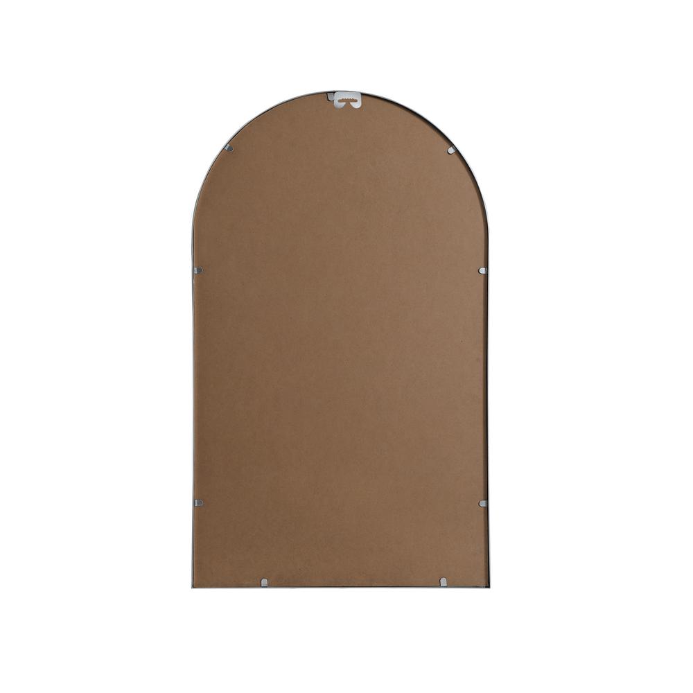 Metal Frame Arch Mirror 24x40 Inch in Silver. Picture 8