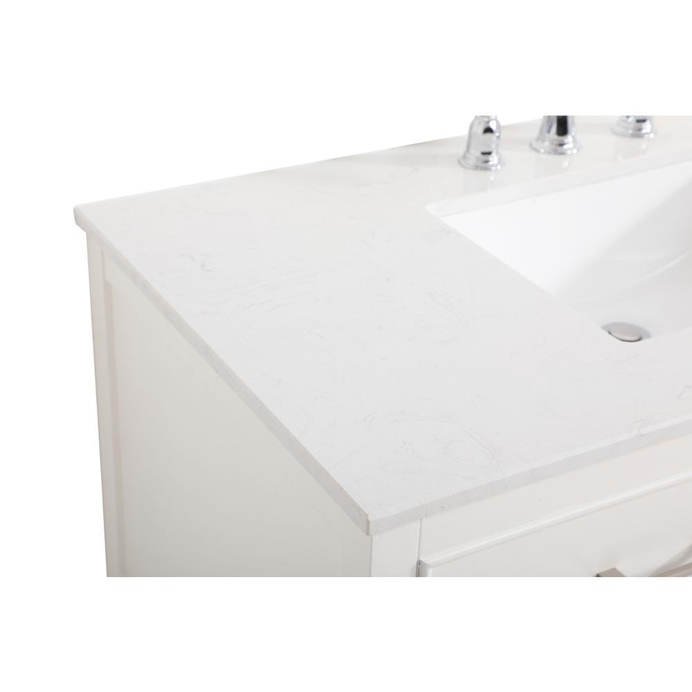 42 inch Single bathroom vanity in white. Picture 11