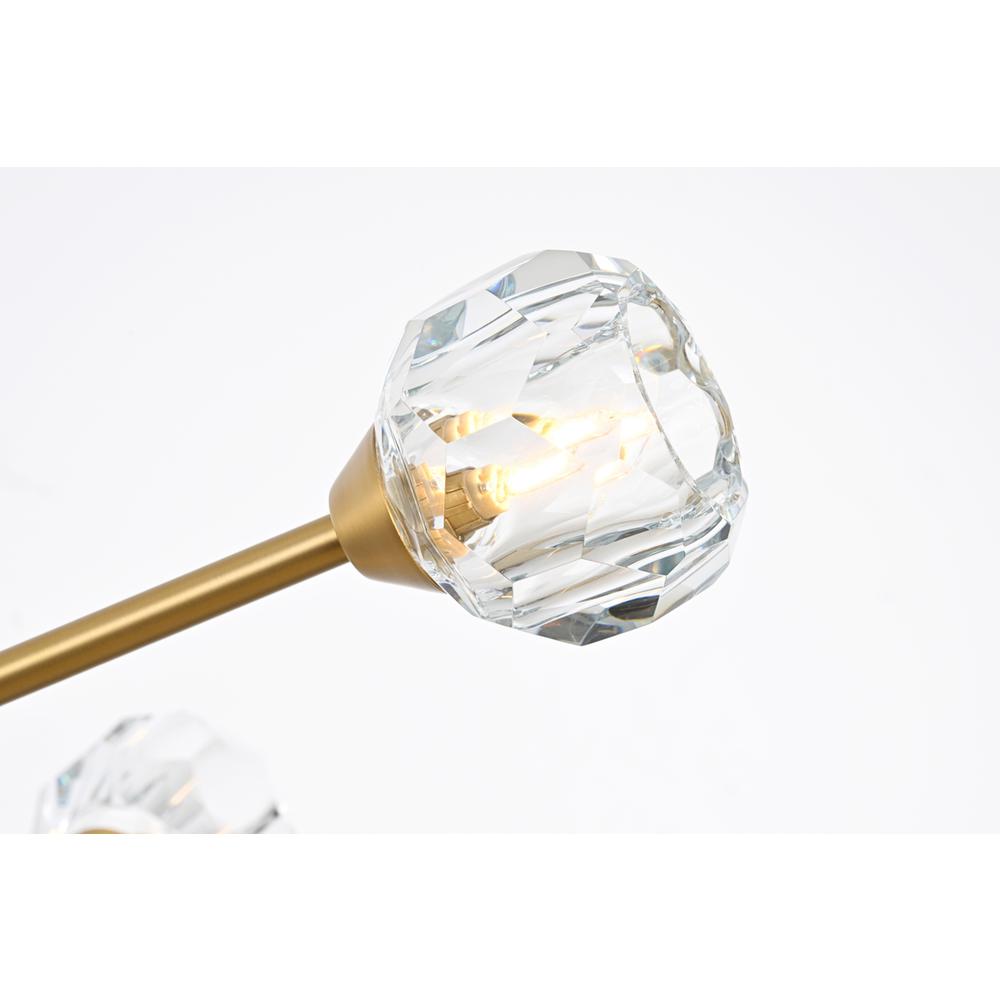 Zayne 8 Light Pendant in Gold. Picture 3