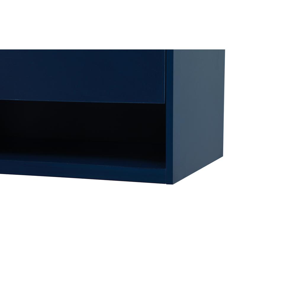 36 inch Single bathroom vanity in blue. Picture 13