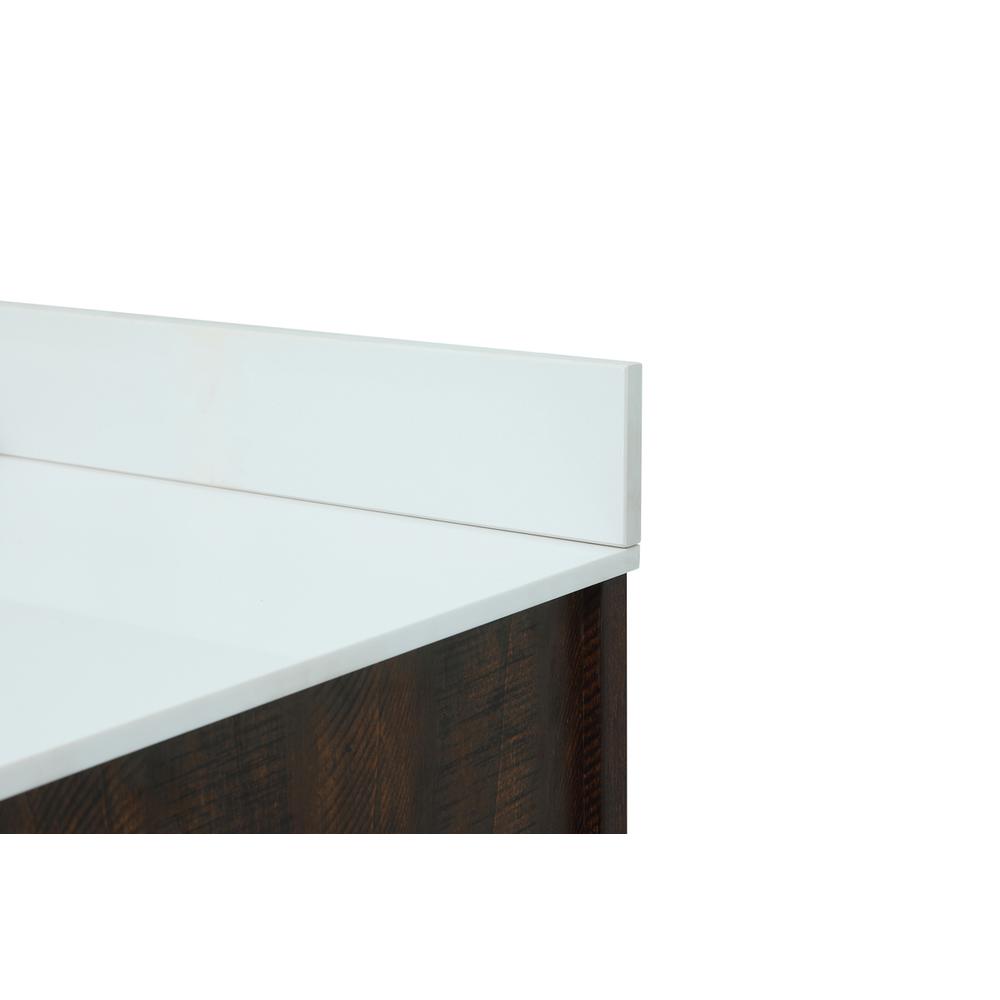 42 inch Single bathroom vanity in expresso with backsplash. Picture 11