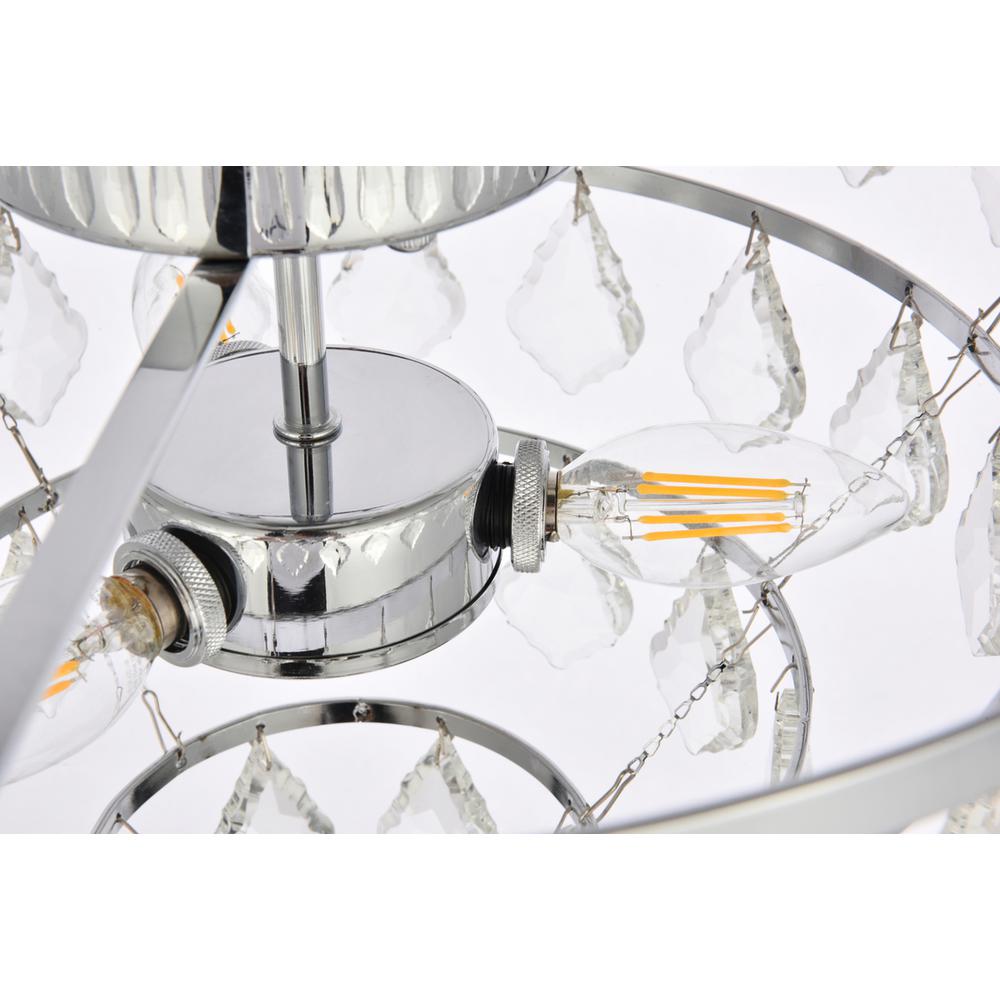 Ella 14 inch flush mount in chrome. Picture 5