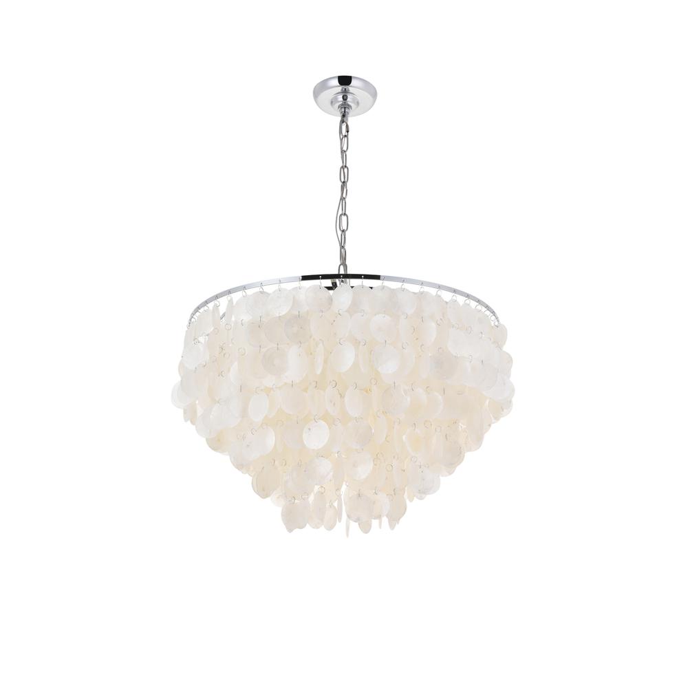 Selene 6 light Chrome Pendant. Picture 7