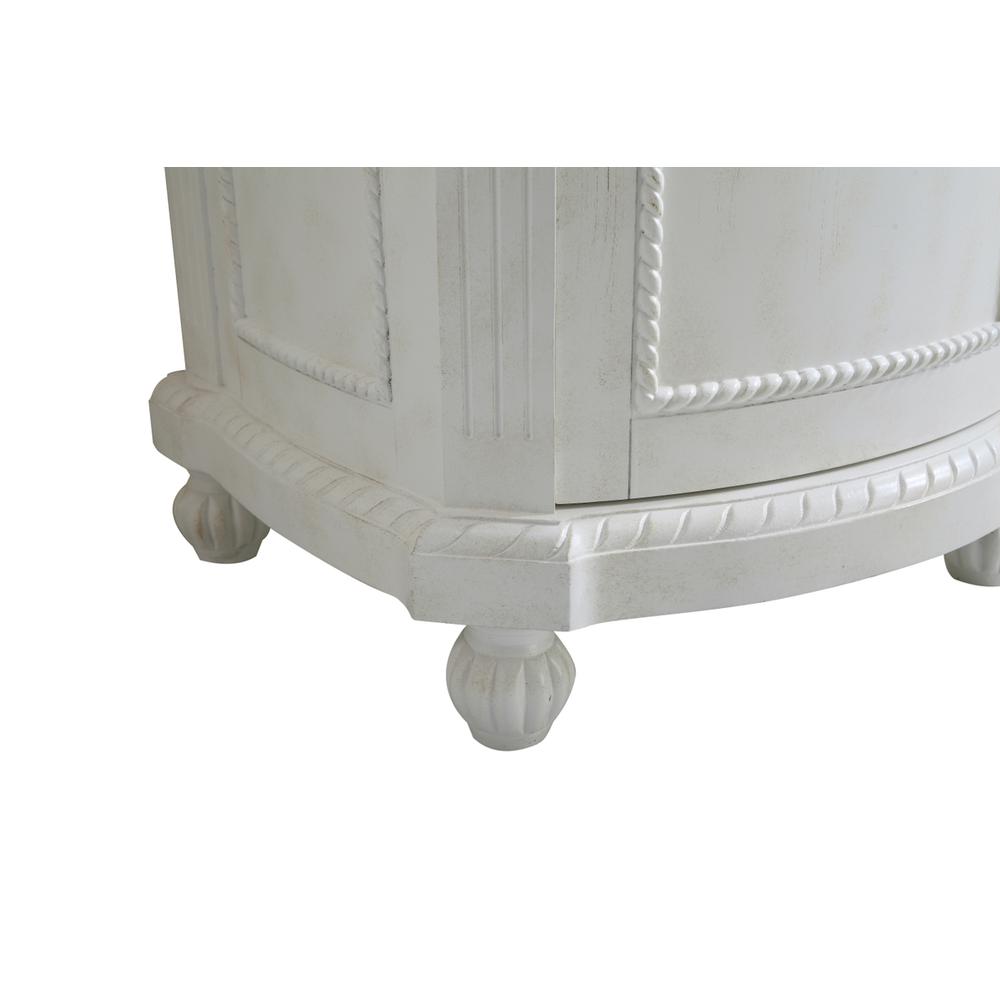 24 inch Single Bathroom vanity in Antique White. Picture 9